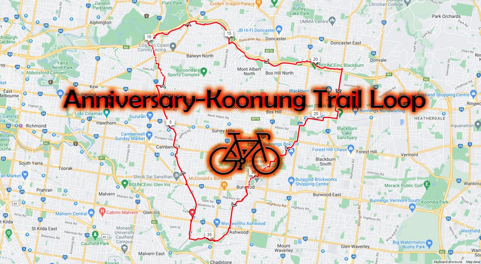 Anniversary-Koonung Trail Loop